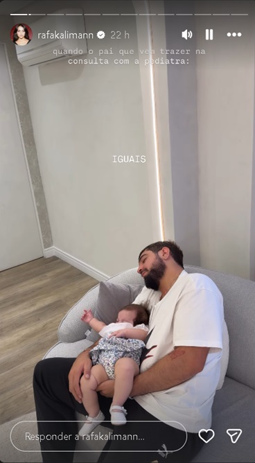 Rafa Kalimann mostra momento de Nattan com a filha - Foto: Instagram