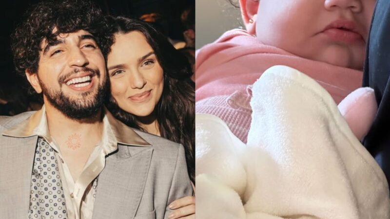 Parece com quem? Beleza da filha de Rafa Kalimann e Nattan rouba a cena em foto inédita: ‘Uma boneca’