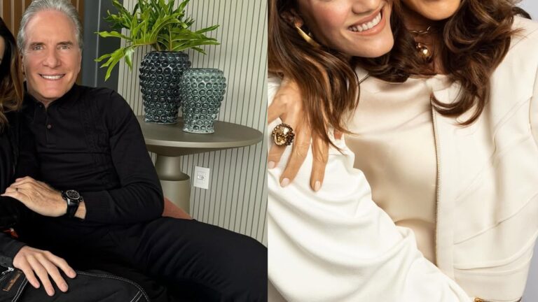 Aos 33 anos, filha discreta de Roberto Justus chama atenção em foto rara com a mãe: ‘Gêmeas’