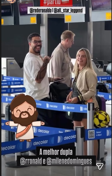 Milene Dominggues e o filho, Ronald — Foto: Reprodução/Instagram