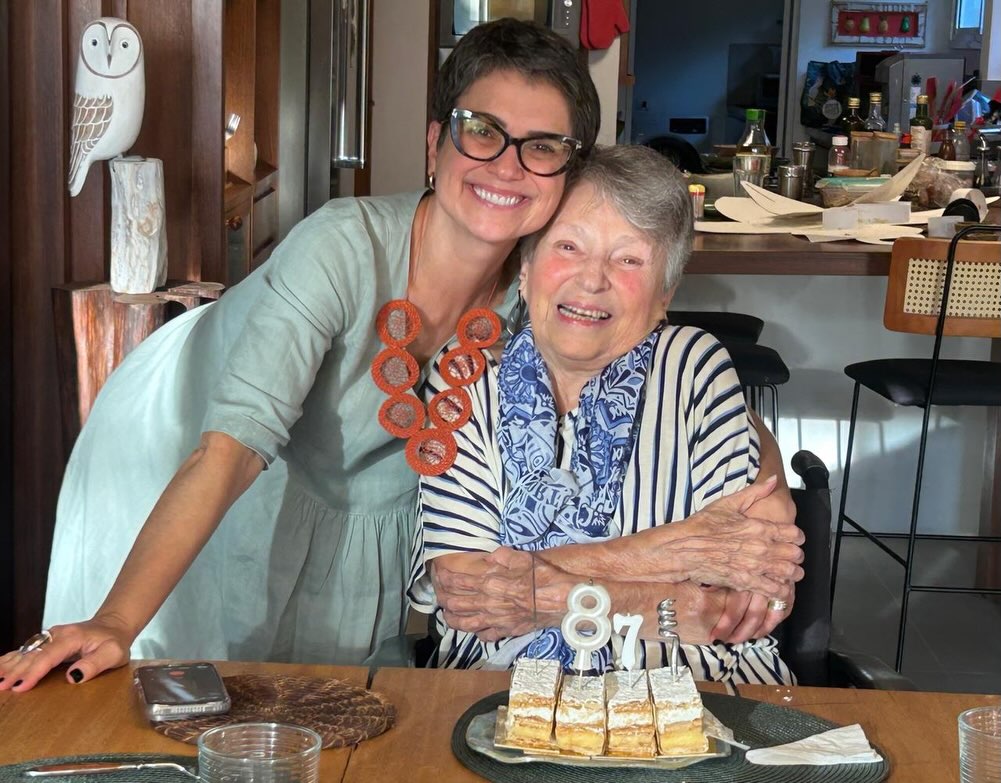 Sandra Annenberg e a mãe, Débora Takser - Foto: Reprodução / Instagram @sandra.annenberg.real