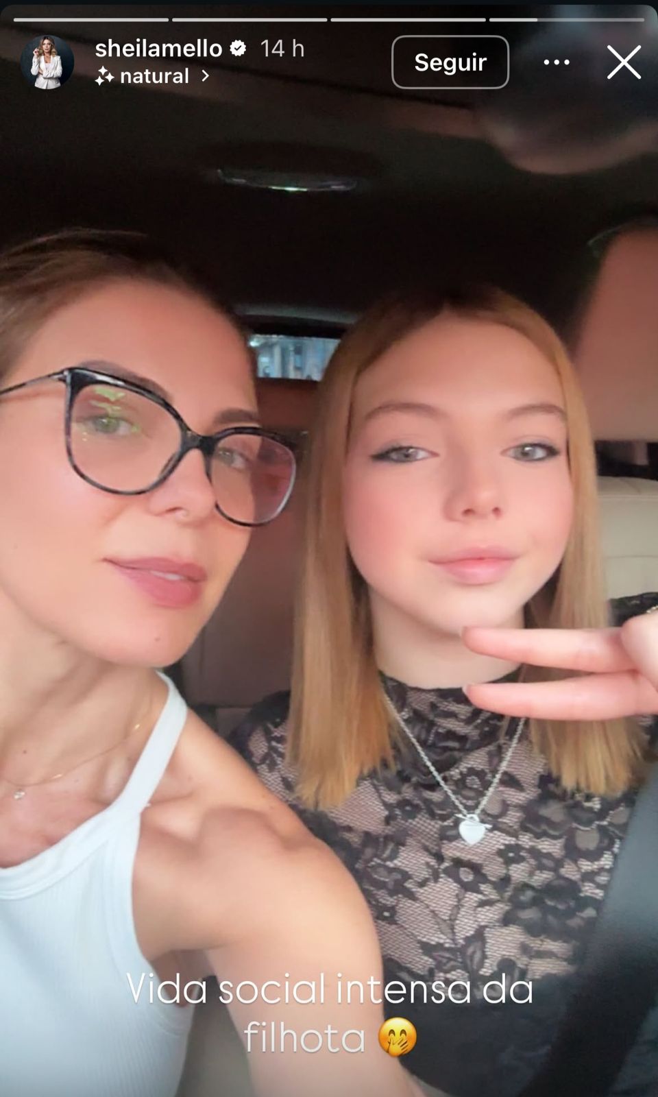 Sheila Mello com a filha, Brenda - Foto: Reprodução / Instagram @sheilamello