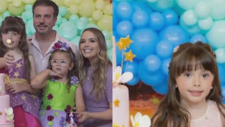 Thaeme comemora aniversário de 7 anos da filha com festa temática e detalhes do bolo impressionam