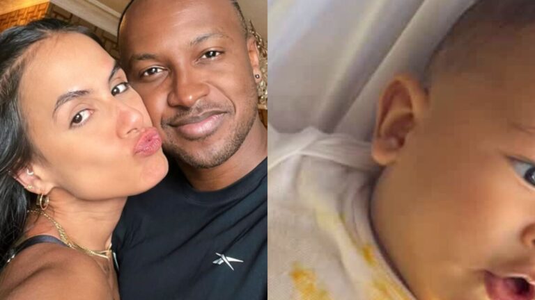 Aos 6 meses, filho de Thiaguinho e Carol Peixinho esbanja fofura ao comer ‘fruta preferida’