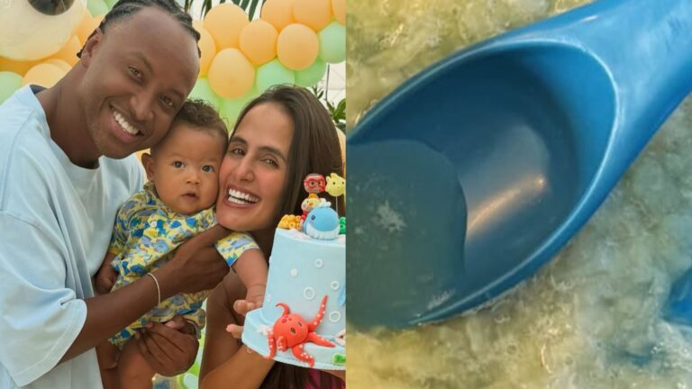 Carol Peixinho impressiona ao mostrar refeição do filho de 7 meses: ‘Amou’
