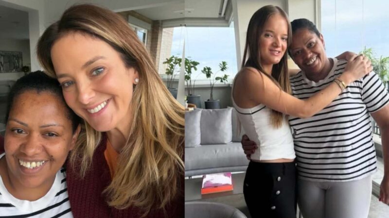 Ticiane Pinheiro surpreende funcionária com festinha de aniversário: ‘Sempre’