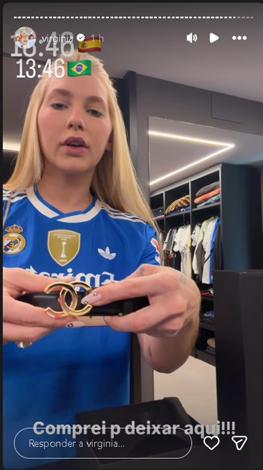 Virginia vai às compras em Madri - Foto: Instagram