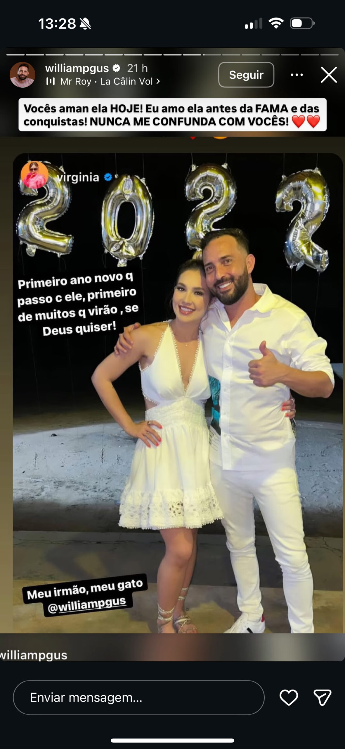 William e Virginia - Foto: Reprodução / Instagram