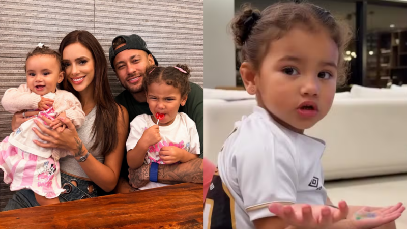 Bruna Biancardi, Neymar e filhas - Fotos: Reprodução / Instagram