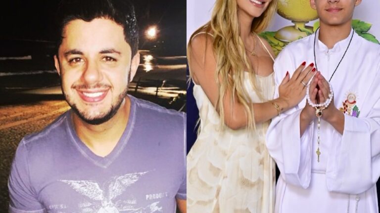 Aos 13 anos, filho de Cristiano Araújo rouba a cena em novas fotos com a mãe: ‘A cara do pai’