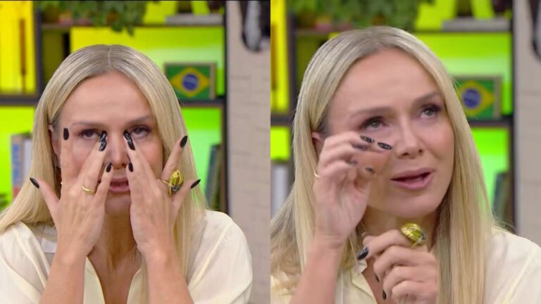Aos 53 anos, Eliana chora ao falar da distância do filho: ‘Morrendo de saudades’