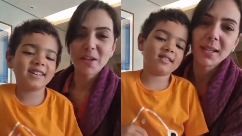 Aos 48 anos, jornalista da Globo se emociona com música feita pelo filho em tratamento contra leucemia