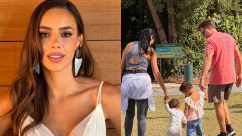 Bruna Biancardi encanta ao registrar viagem com Mavie e Mel: ‘Criando memórias’