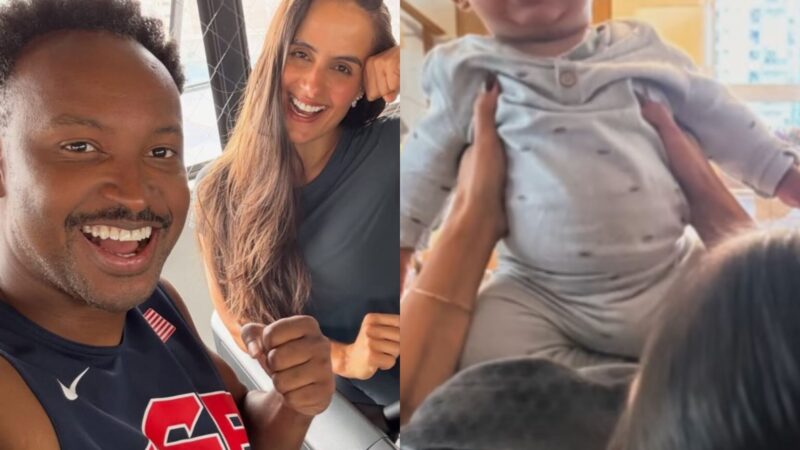 Thiaguinho , Carol Peixinho e Bento - Fotos: Reprodução/Instagram