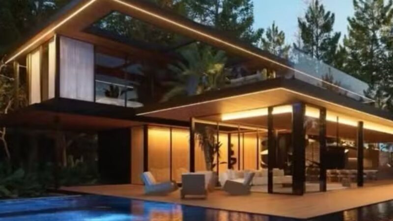 Prestes a voltar à Globo, ator de 42 anos mostra detalhes da nova mansão cercada pela natureza