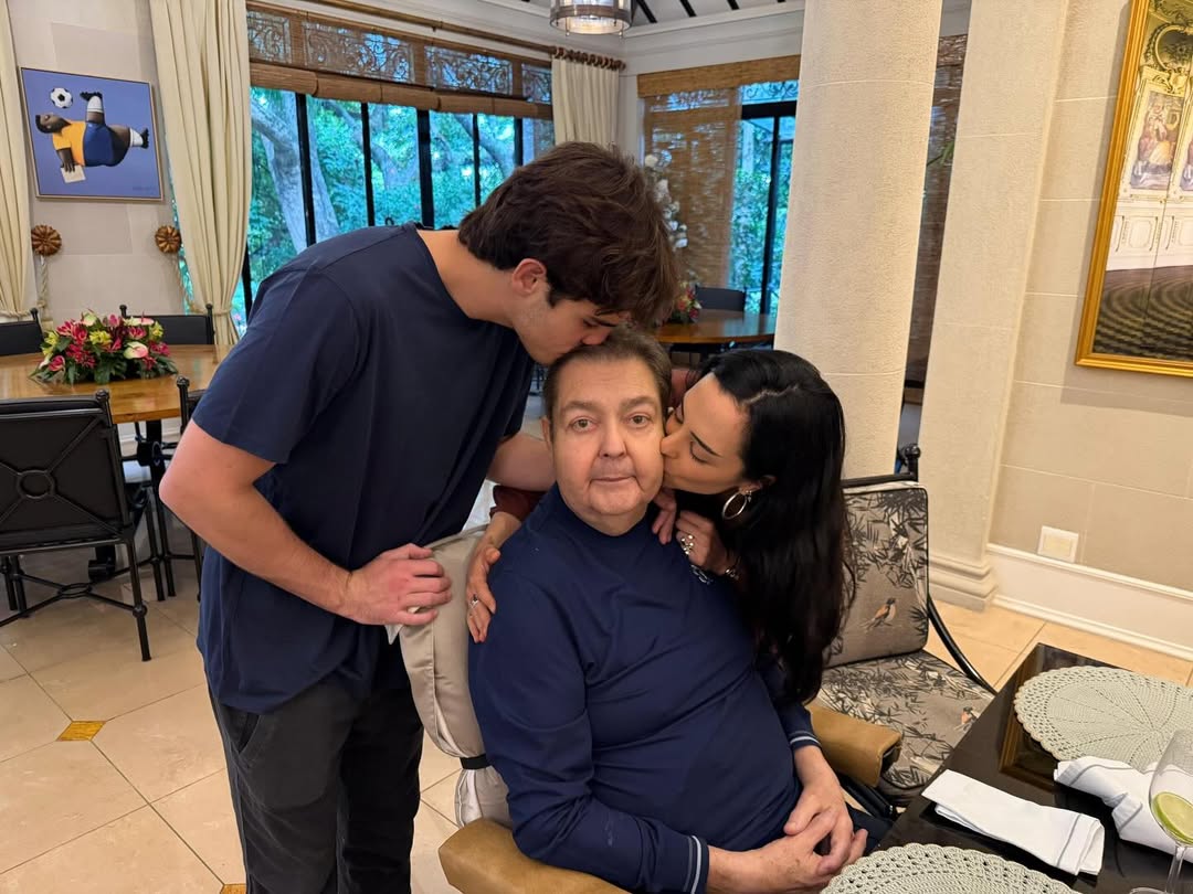 Faustão comemora aniversário em família — Foto: Reprodução/Instagram