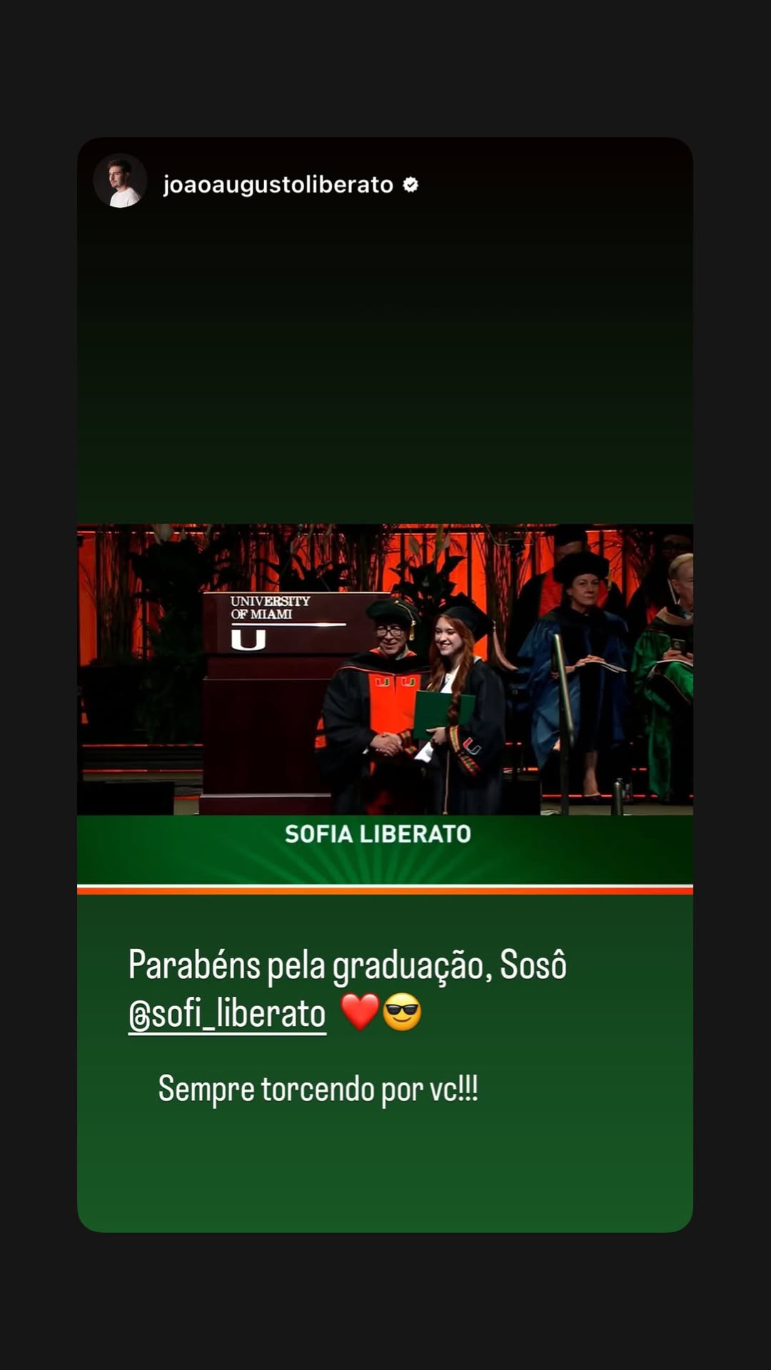 Formatura da filha de Gugu - Foto: Reprodução/Instagram