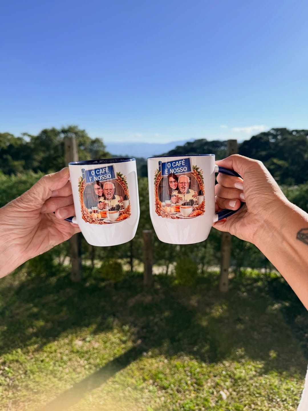 Carlos Alberto de Nóbrega e Renata de Nóbrega - Reprodução/Instagram
