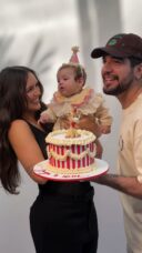 Rafa Kalimann e Nattan celebram mesversário da filha— Foto: Reprodução/Instagram