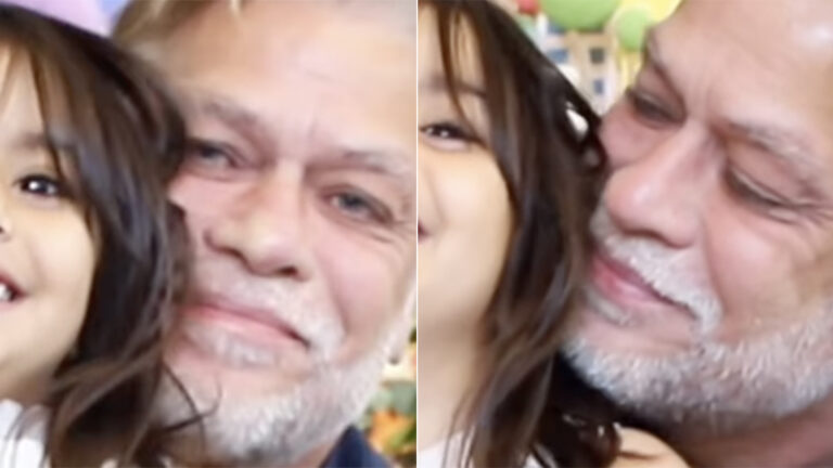 Aos 5 anos, filha caçula de Fábio Assunção faz rara aparição em sua festa de aniversário
