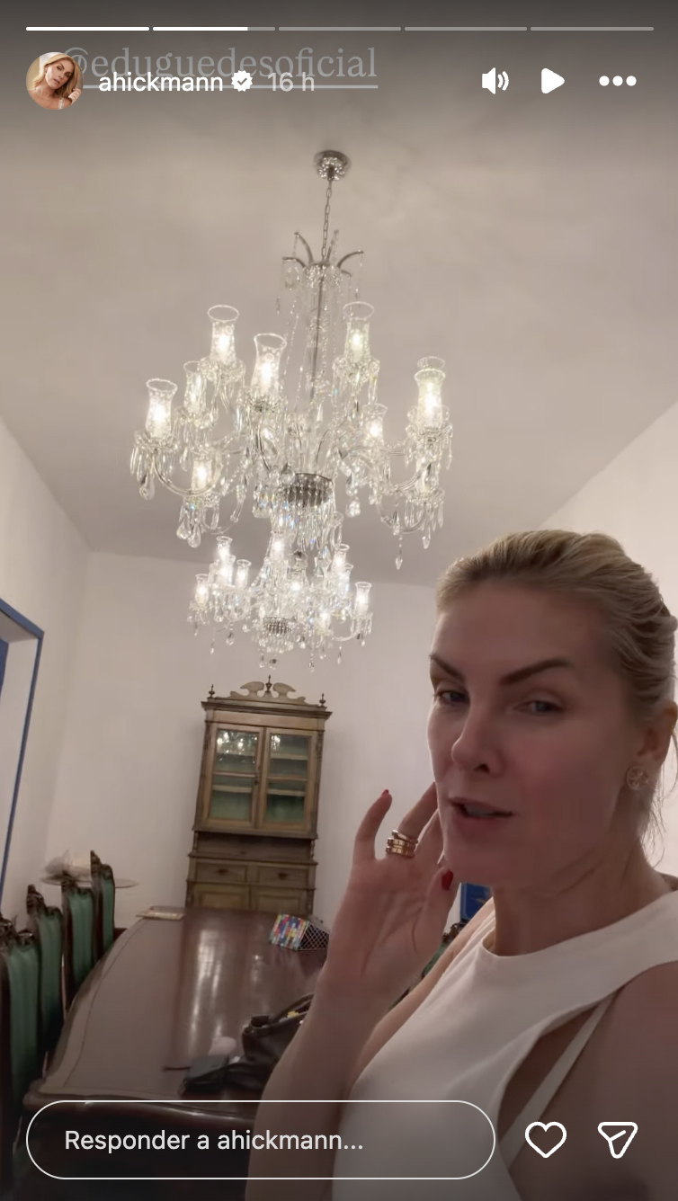 Lustres da fazenda de Ana Hickmann e Edu Guedes - Foto: Reprodução / Instagram