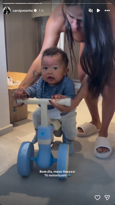 Bento, filho de Thiaguinho e Carol Peixinho - Foto: Reprodução / Instagram @carolpeixinho
