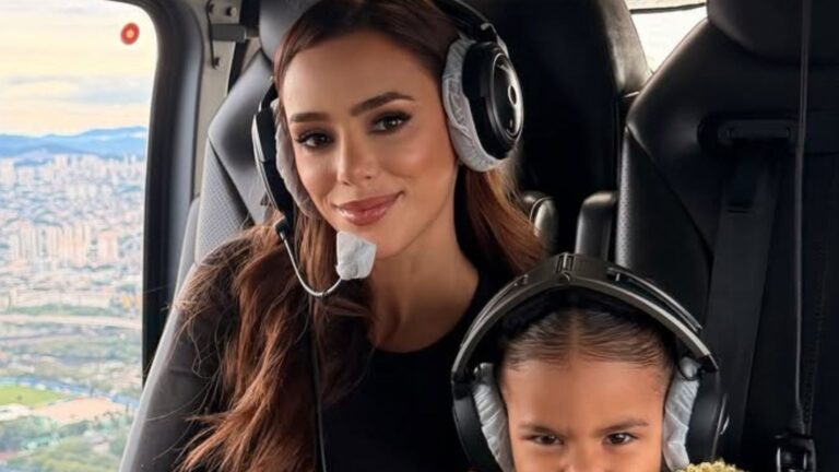 Bruna Biancardi exibe detalhe especial do helicóptero de R$ 50 milhões de Neymar Jr
