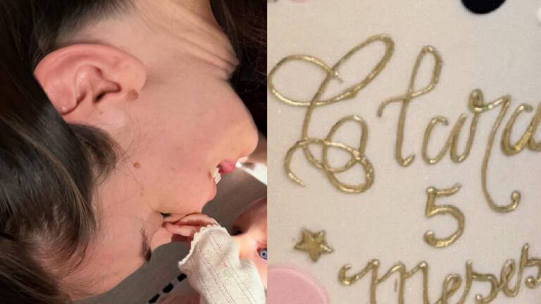 Decoração impecável: Veja o bolo de 5 meses de Clara, filha de Camila Queiroz e Klebber Toledo