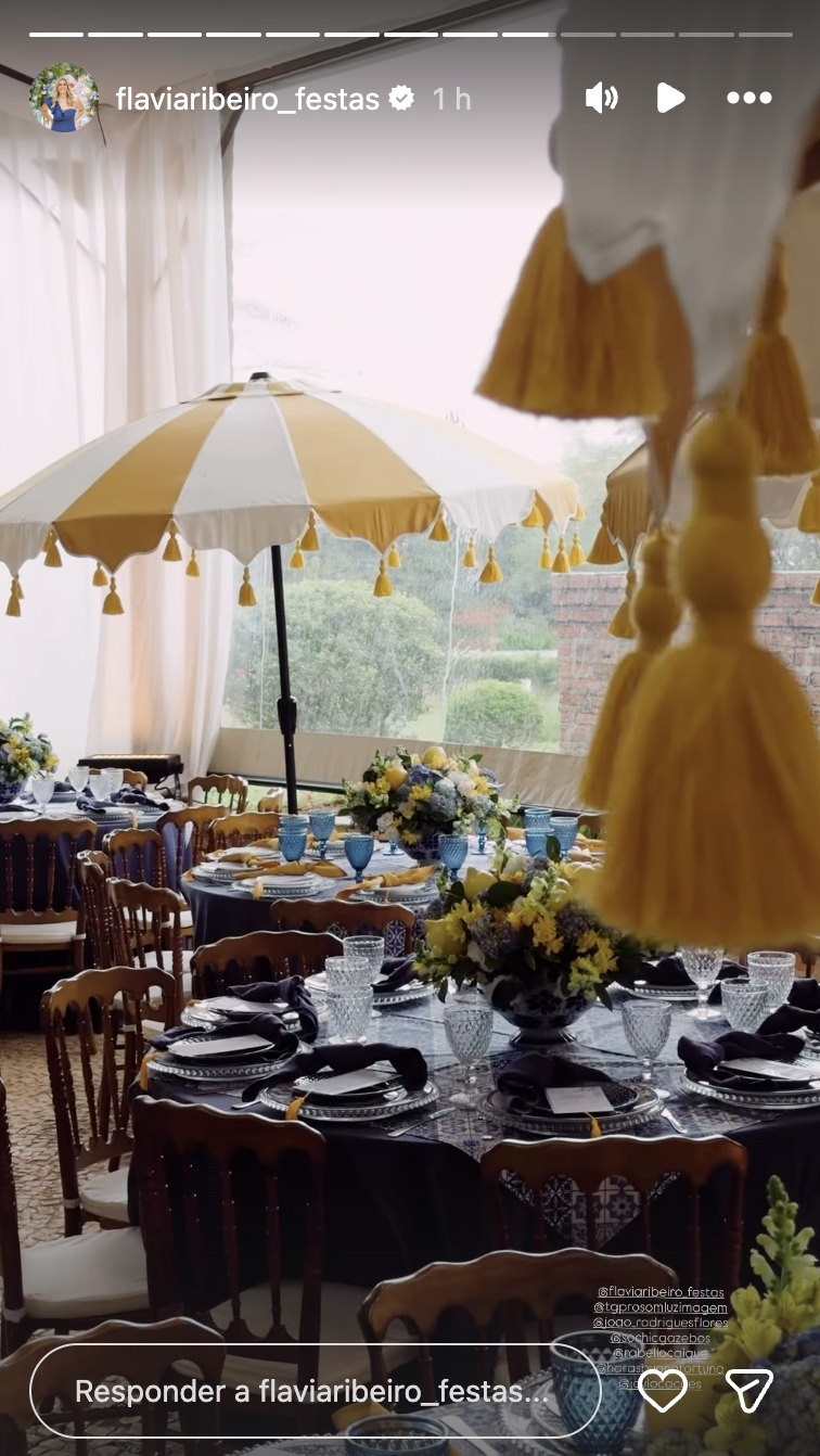 Decoração do casamento de Bianca Biancardi e Bruno - Foto: Reprodução / Instagram