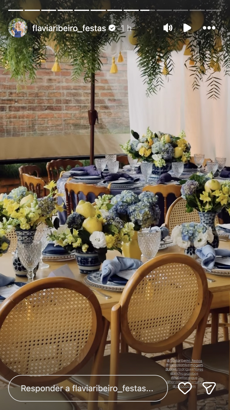 Decoração do casamento de Bianca Biancardi e Bruno - Foto: Reprodução / Instagram