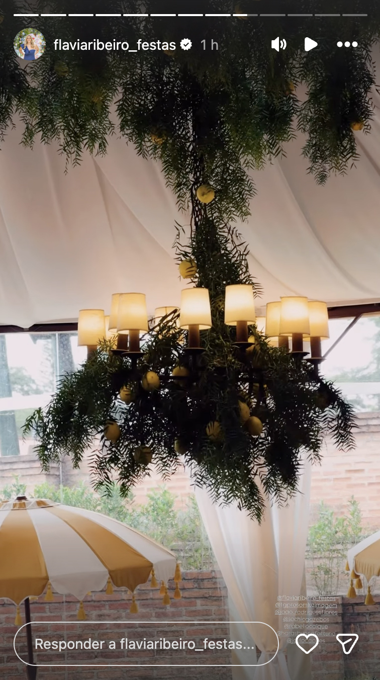Decoração do casamento de Bianca Biancardi e Bruno - Foto: Reprodução / Instagram