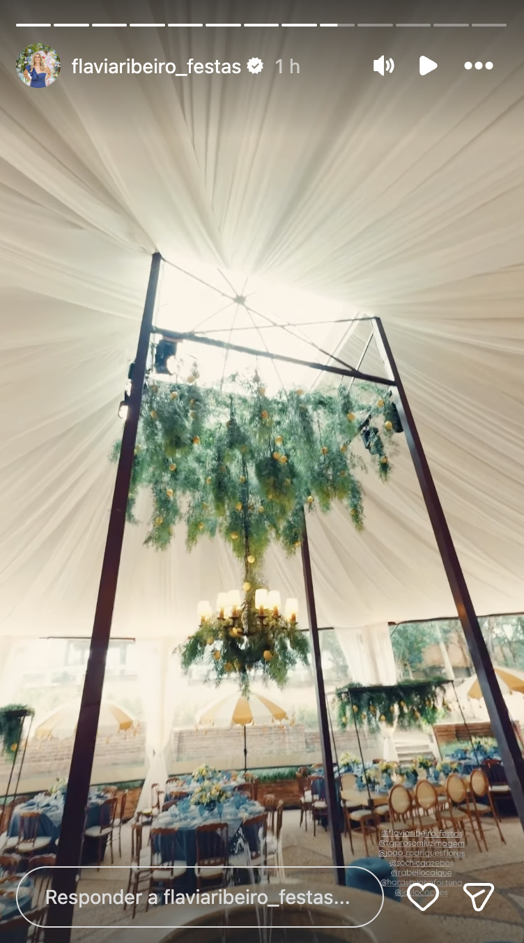 Decoração do casamento de Bianca Biancardi e Bruno - Foto: Reprodução / Instagram