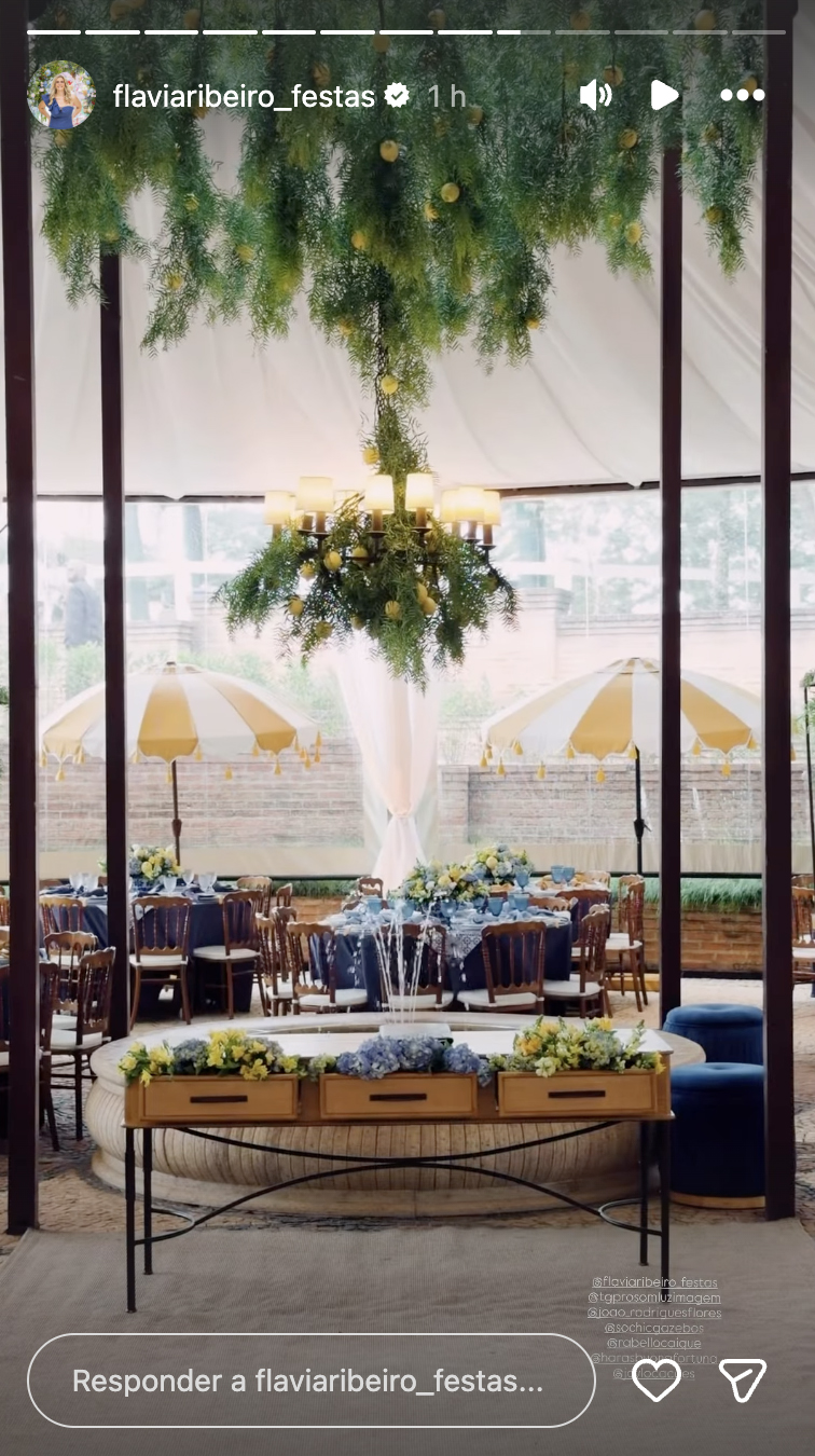 Decoração do casamento de Bianca Biancardi e Bruno - Foto: Reprodução / Instagram