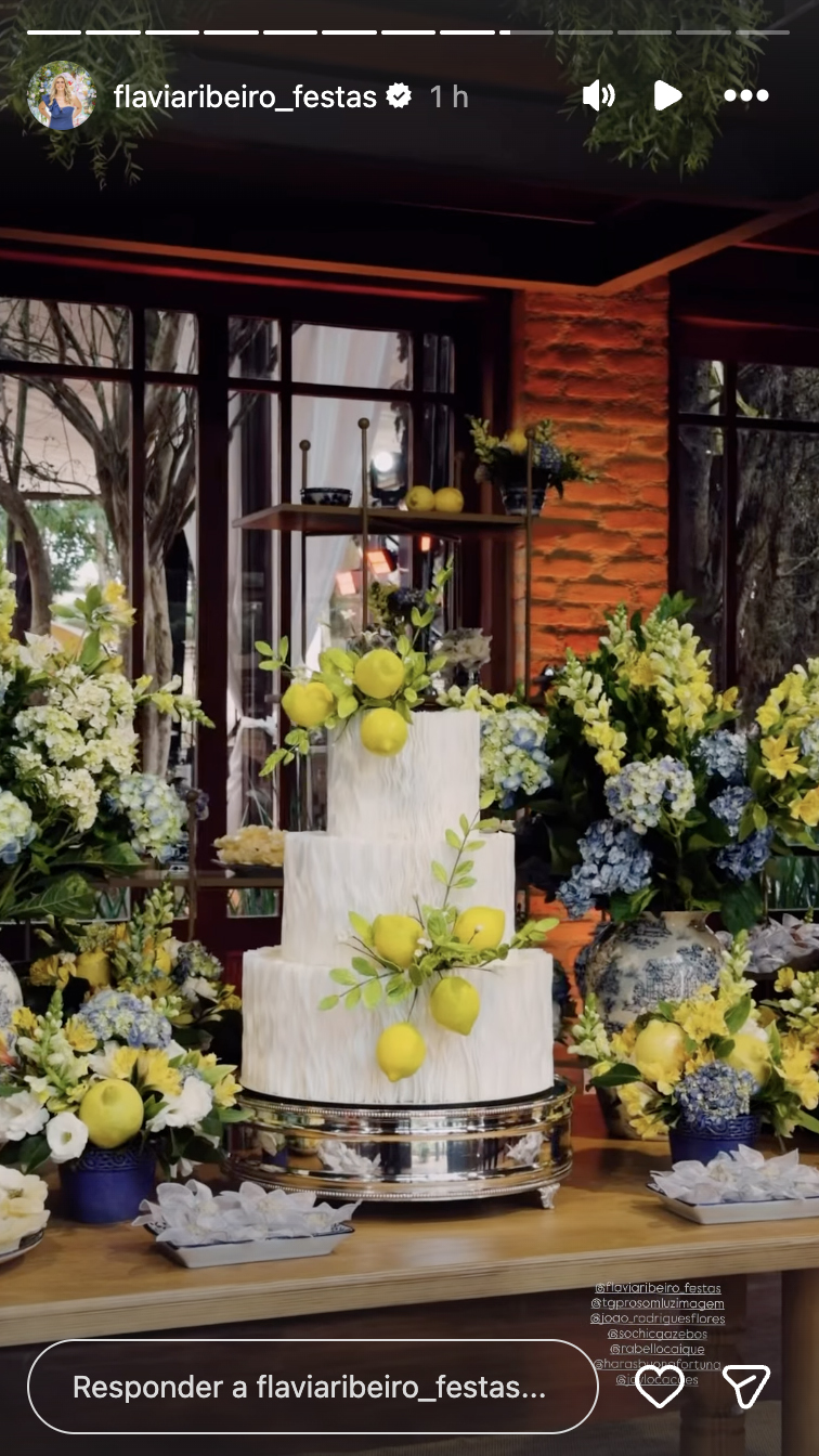 Decoração do casamento de Bianca Biancardi e Bruno - Foto: Reprodução / Instagram
