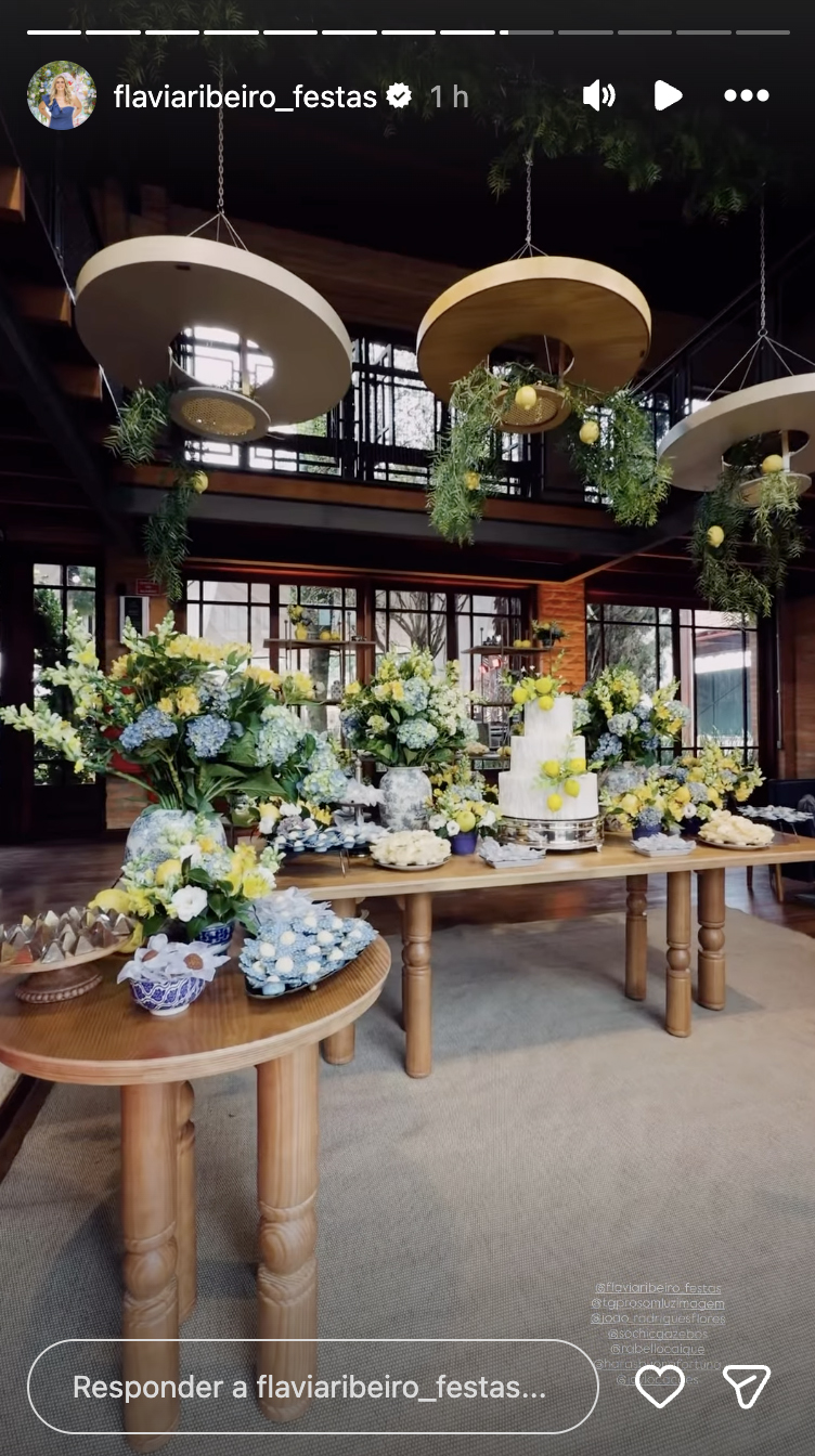 Decoração do casamento de Bianca Biancardi e Bruno - Foto: Reprodução / Instagram