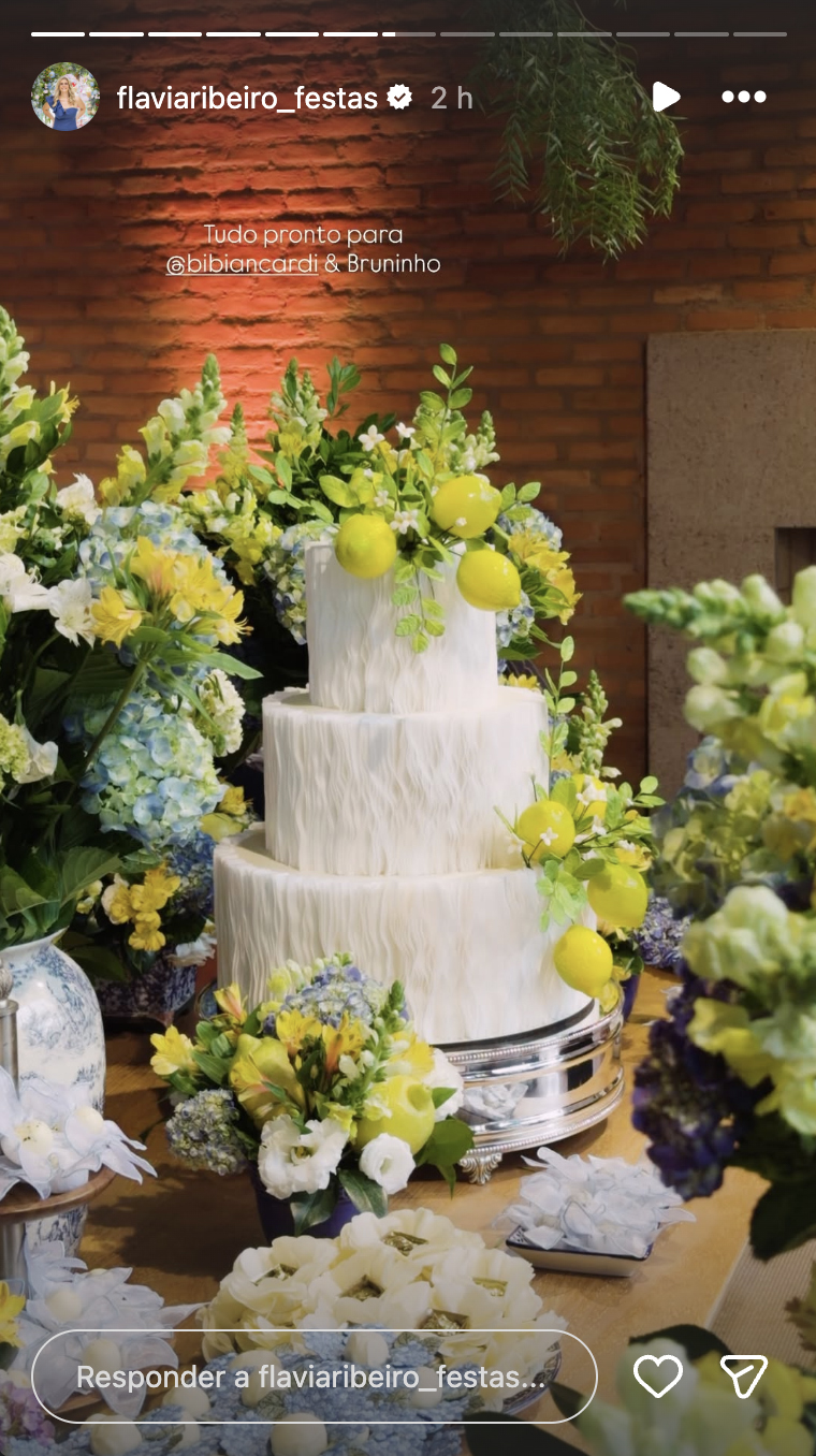 Decoração do casamento de Bianca Biancardi e Bruno - Foto: Reprodução / Instagram