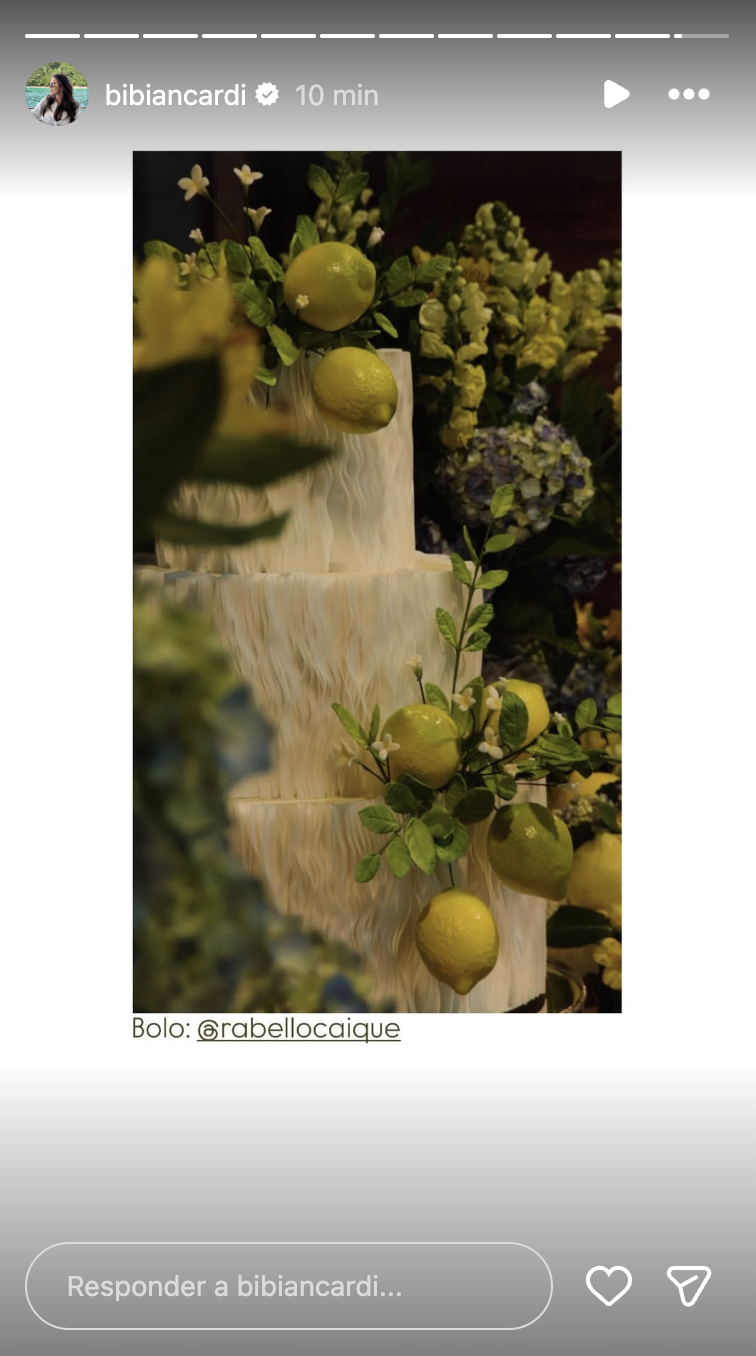 Decoração do casamento de Bianca Biancardi e Bruno - Foto: Reprodução / Instagram