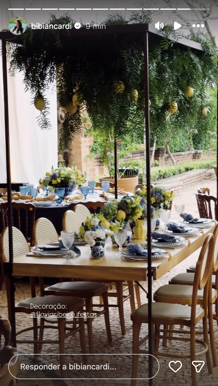 Decoração do casamento de Bianca Biancardi e Bruno - Foto: Reprodução / Instagram
