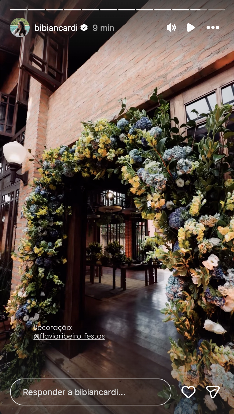 Decoração do casamento de Bianca Biancardi e Bruno - Foto: Reprodução / Instagram