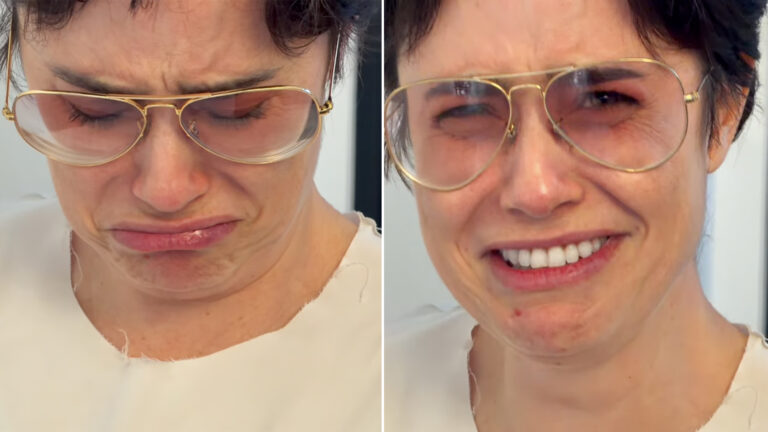 Fernanda Vasconcellos chora com surpresa do filho e do marido após o fim das gravações de Três Graças