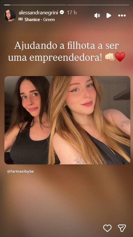 Alessandra Negrini com a filha caçula, Betina - Foto: Reprodução / Instagram @alessandranegrini 