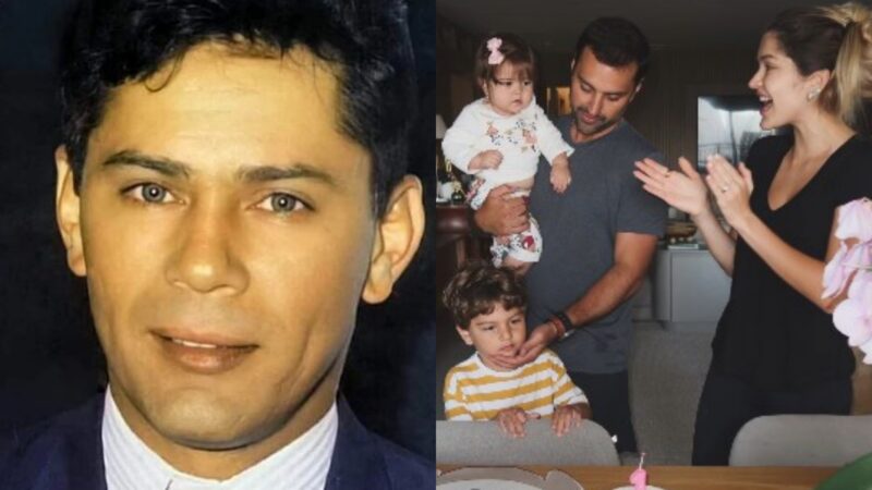 Neta do cantor Leandro comemora aniversário de 1 ano com bolo simples