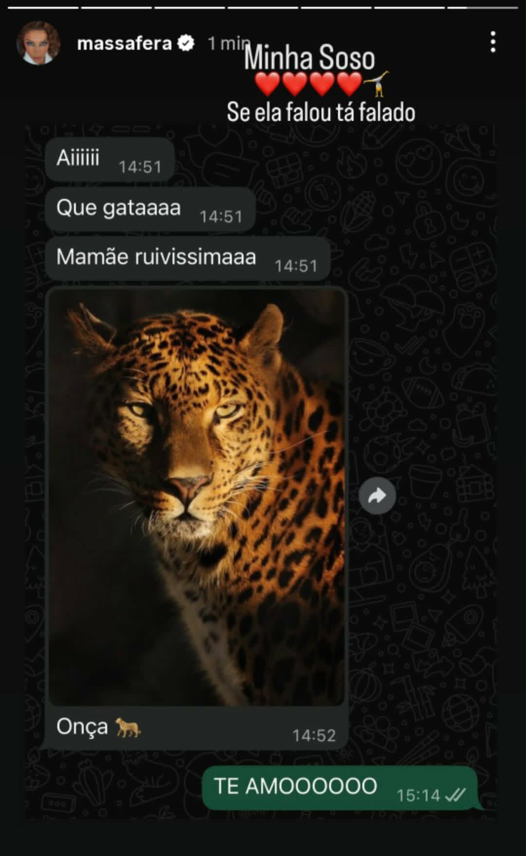 Filha de Grazi Massafera reage ao ver novo visual da mãe