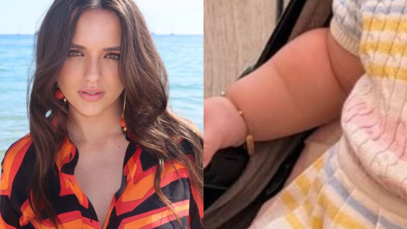 Aos 4 meses, filha de Rafa Kalimann esbanja fofura ao surgir com look elegante de grife