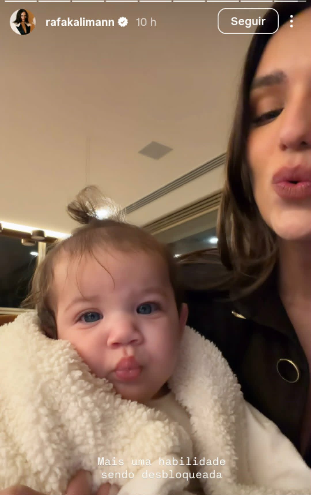 Rafa Kalimann mostra nova habilidade da filha - Foto: Reprodução/Instagram