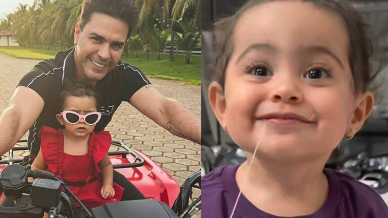 Com apenas 1 ano e 4 meses, filha de Zezé Di Camargo surpreende com habilidade: ‘Como pode?’