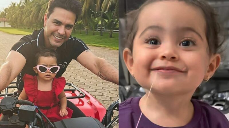 Com apenas 1 ano e 4 meses, filha de Zezé Di Camargo surpreende com habilidade: ‘Como pode?’