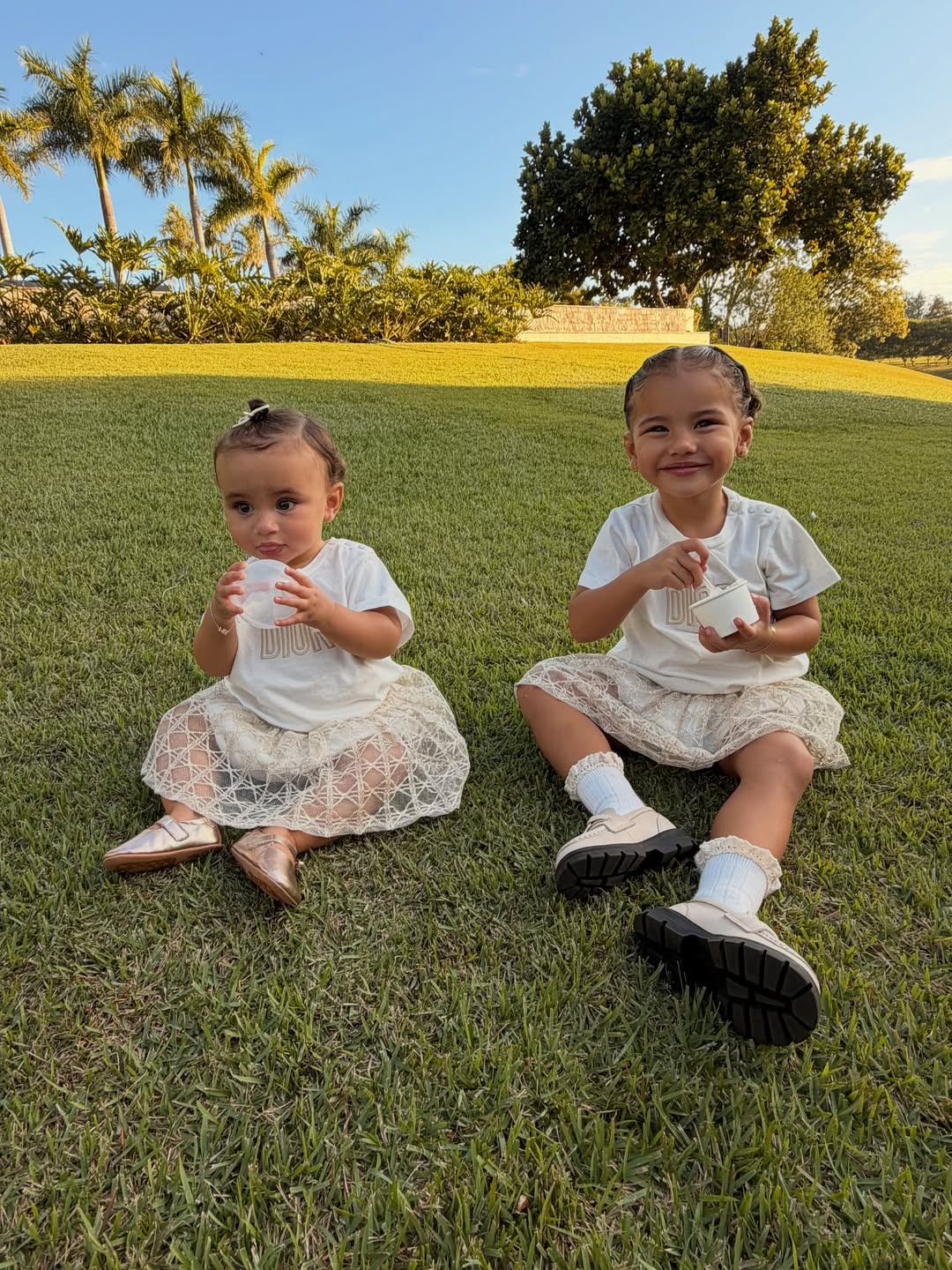 Mel e Mavie são filhas de Neymar Jr e Bruna Biancardi - Foto: Reprodução / Instagram @brunabiancardi 