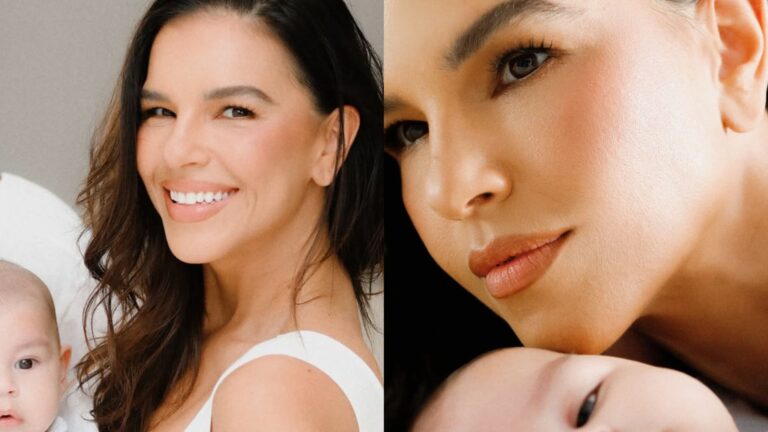 Aos 4 meses, filho de Mariana Rios dá show de fofura em novas fotos: ‘Clone da mamãe’
