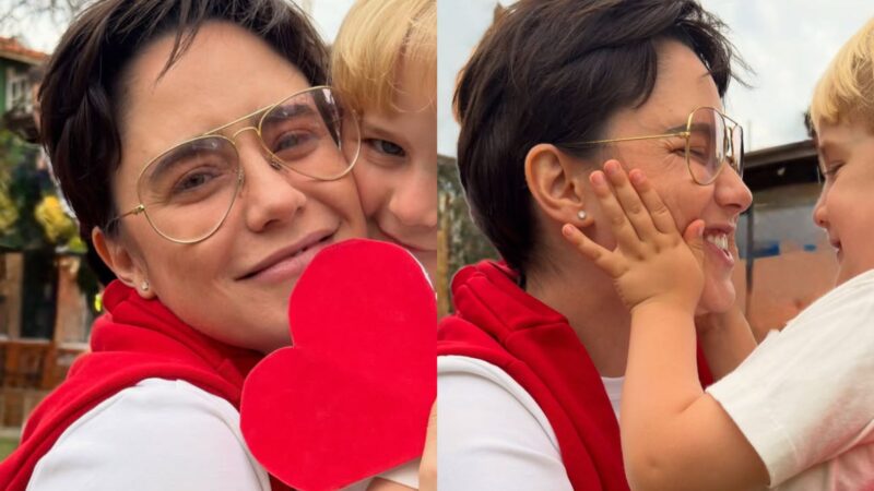 Aos 3 anos, filho de Fernanda Vasconcellos dá show de fofura em novas fotos com a mãe